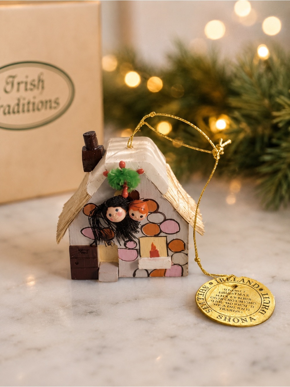 VTG‎ Sears Ireland Irish Tradition Christmas Around The World Holiday Ornament